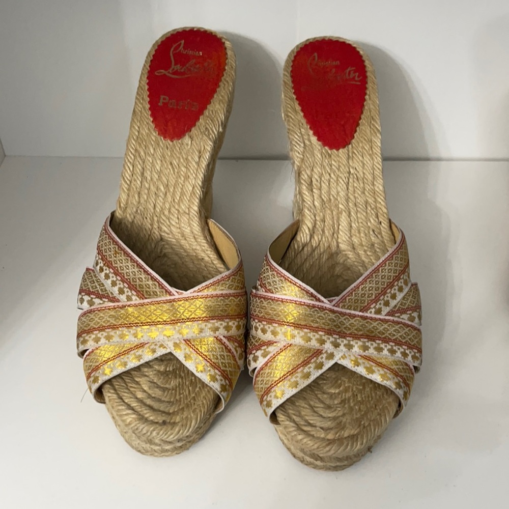Christian Louboutin espadrilles size 39.